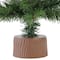 18" Unlit Mini Canadian Pine Medium Artificial Christmas Tree with Faux Wood Base
